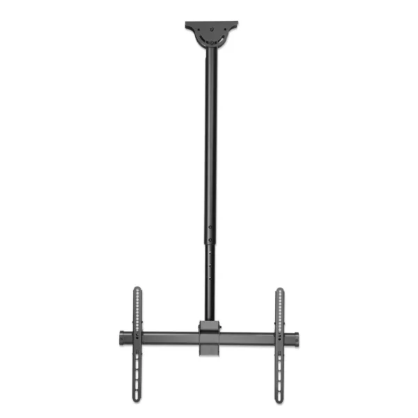 Soporte De Techo MANHATTAN 462204 / VESA / Para Pantallas 37"- 70" / Hasta 50kg / Giro 360° / Inclinación 25° / Altura Ajustable / Acero / Negro - Image 1