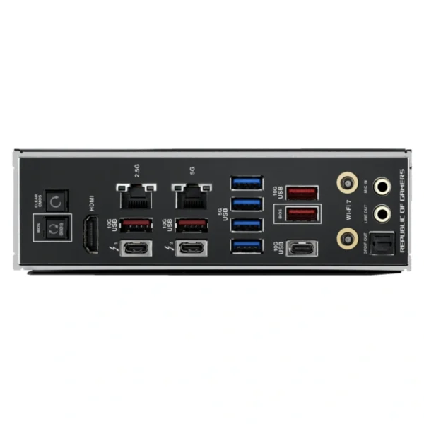 Tarjeta Madre ASUS ROG MAXIMUS Z890 HERO / ATX / LGA 1851 / 192 GB X4 DDR5 9200 MHz, XMP / X4 SATA / X3 M.2 PCIe 5.0 x4, X4 M.2 PCIe x4 / HDMI, USB, USB-C, 3.5 MM / Wi-Fi 7 / BIOS Flashback / Aura Sync / Negro - Image 12