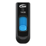 Memoria USB TEAMGROUP C141 / 16GB / USB 2.0 / Deslizante / Sin Tapa / Color Negro-Azul