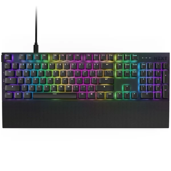 Teclado Mecánico Gamer NZXT Function 2 RGB / Alámbrico / Cable USB C 2M / Wt / Inglés Sin Ñ / Anti-Ghosting / Color Negro - Image 1