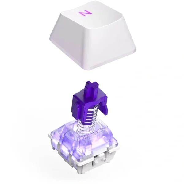 Teclado Mecánico Gamer NZXT Function 2 RGB / Alámbrico / Cable USB C 2M / Interruptores ópticos NZXT Swift / Inglés Sin Ñ / Anti-Ghosting / Color Blanco - Image 2