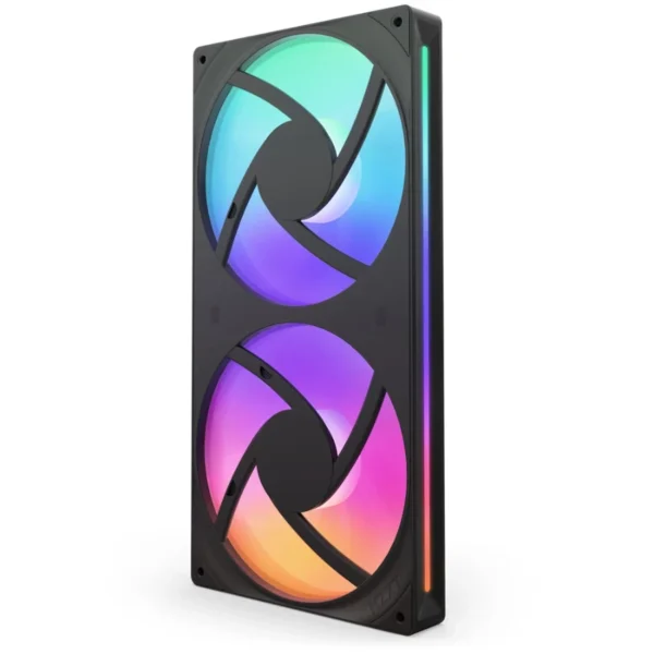 Kit De 2 Ventiladores NZXT F280 RGB Core / 140mm / 500-2200 RPM / 98.61 CFM / 34,5 dbA / PWM De 8 Pines / Negro - Image 1