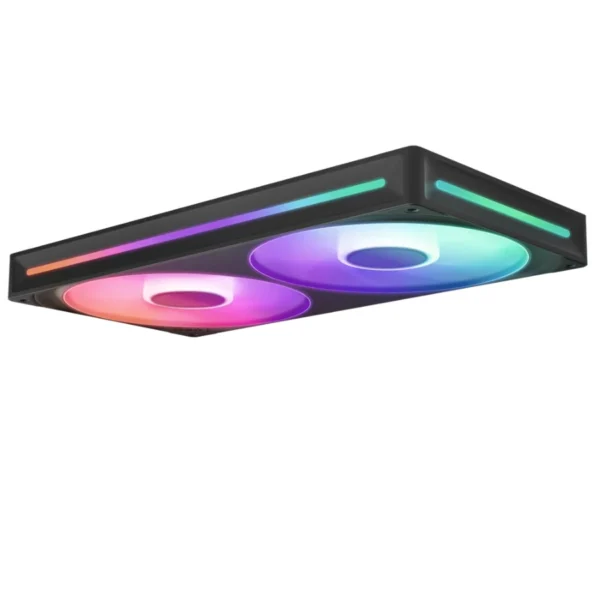 Kit De 2 Ventiladores NZXT F280 RGB Core / 140mm / 500-2200 RPM / 98.61 CFM / 34,5 dbA / PWM De 8 Pines / Negro - Image 3