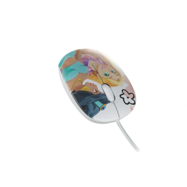 Mouse XTECH XTM-D406PS / Alámbrico / Interfaz USB-A / 1200 DPI / Cable 1.4 M / Ergonómico / 3 Botones / Edición Especial Princesas De Disney - Image 2