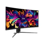 Monitor Gamer MSI MAG 341CQP QD-OLED / 34" / 3440X1440 / 175Hz / Panel QD-OLED / Curvo / 0.03MS / HDMI, DP, 3.5 MM, USB, USB-C / HDR / Montaje VESA / Adaptative Sync / Ultrawide / Anti-Flickering / Negro - Image 4