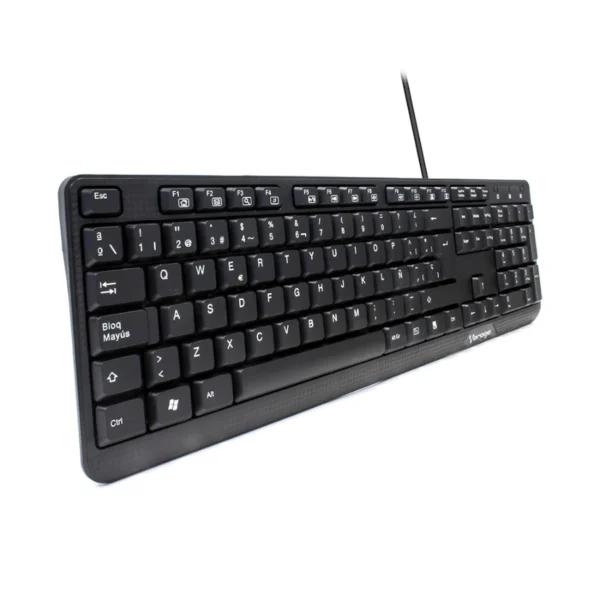 Teclado VORAGO KB-102 / Alámbrico / USB / 104+12 Teclas / Inglés / 1.5 M / Teclas Multimedia / Negro - Image 2