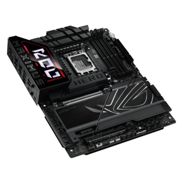 Tarjeta Madre ASUS ROG MAXIMUS Z890 HERO / ATX / LGA 1851 / 192 GB X4 DDR5 9200 MHz, XMP / X4 SATA / X3 M.2 PCIe 5.0 x4, X4 M.2 PCIe x4 / HDMI, USB, USB-C, 3.5 MM / Wi-Fi 7 / BIOS Flashback / Aura Sync / Negro - Image 3