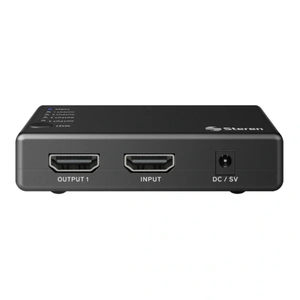 Video Splitter STEREN BOS-404 / X1 HDMI IN, X4 HDMI OUT / Hasta 4K / Indicadores LED / Color Negro - Image 2