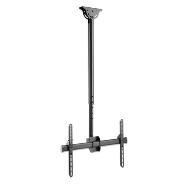 Soporte De Techo MANHATTAN 462204 / VESA / Para Pantallas 37"- 70" / Hasta 50kg / Giro 360° / Inclinación 25° / Altura Ajustable / Acero / Negro - Image 3