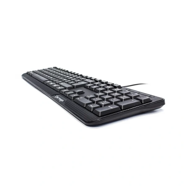 Teclado VORAGO KB-102 / Alámbrico / USB / 104+12 Teclas / Inglés / 1.5 M / Teclas Multimedia / Negro - Image 4