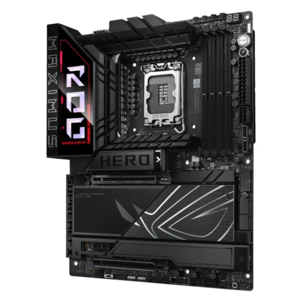 Tarjeta Madre ASUS ROG MAXIMUS Z890 HERO / ATX / LGA 1851 / 192 GB X4 DDR5 9200 MHz, XMP / X4 SATA / X3 M.2 PCIe 5.0 x4, X4 M.2 PCIe x4 / HDMI, USB, USB-C, 3.5 MM / Wi-Fi 7 / BIOS Flashback / Aura Sync / Negro - Image 6
