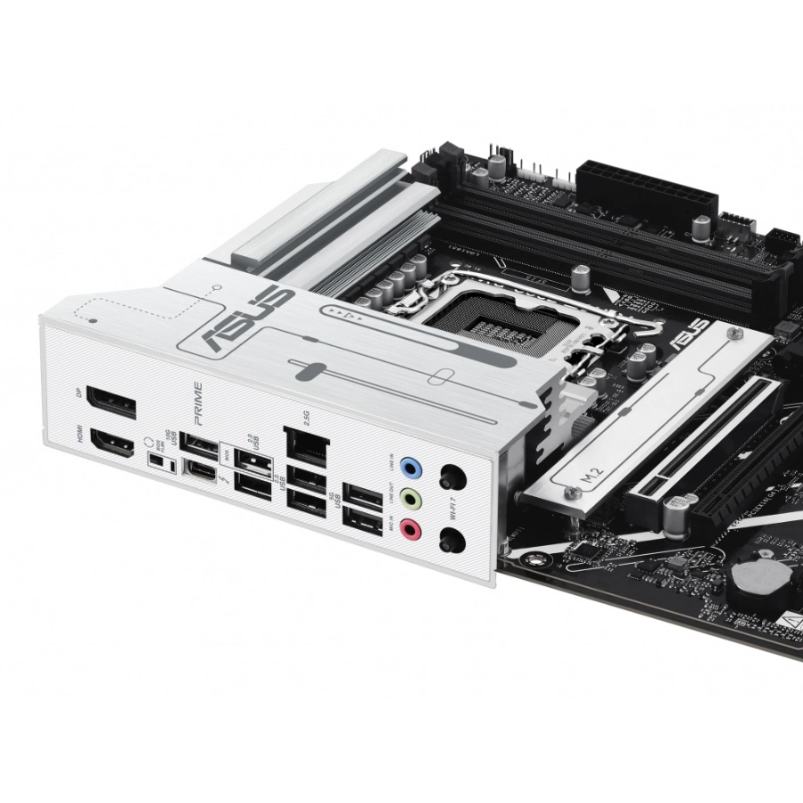 7 Tarjeta Madre ASUS PRIME Z890-P WIFI / ATX / LGA1851 / 192GB X4 DDR5 8666Mhz, XMP / X4 SATA / X1 M.2 PCIe 5.0 x4, X3 M.2 PCIe 4.0 x4 / HDMI, DP, USB, USB-C, 3.5 MM / Wi-Fi 7 / BIOS Flashback / Aura Sync / Blanco - Image 7