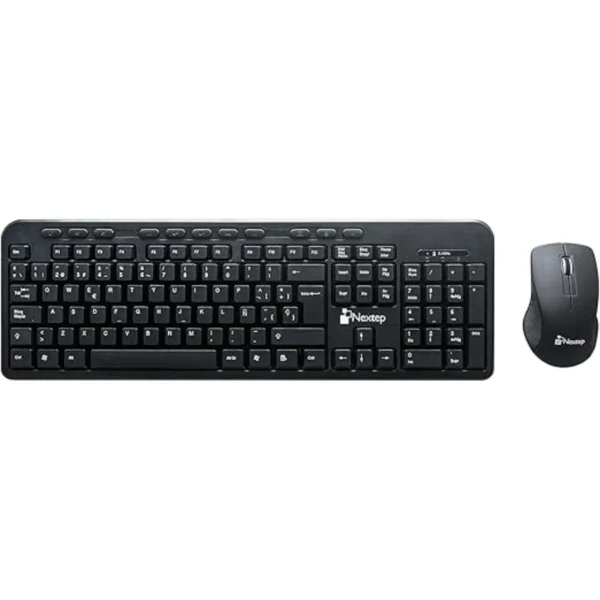 Kit De Teclado Y Mouse NEXTEP NE-415 / Alámbrico / 1000 DPI / 3 Botones / Micronodo USB / 104 Teclas / Español / Negro - Image 1