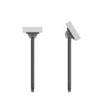 Soporte De Techo MANHATTAN 462204 / VESA / Para Pantallas 37"- 70" / Hasta 50kg / Giro 360° / Inclinación 25° / Altura Ajustable / Acero / Negro - Image 8