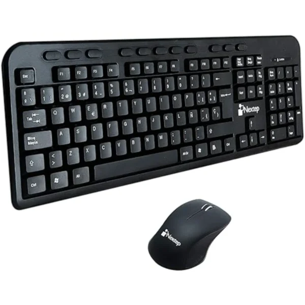 Kit De Teclado Y Mouse NEXTEP NE-415 / Alámbrico / 1000 DPI / 3 Botones / Micronodo USB / 104 Teclas / Español / Negro - Image 2