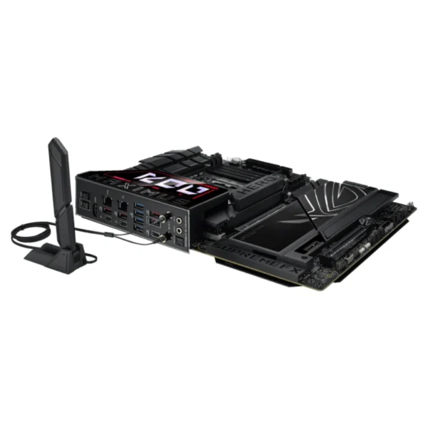 Tarjeta Madre ASUS ROG MAXIMUS Z890 HERO / ATX / LGA 1851 / 192 GB X4 DDR5 9200 MHz, XMP / X4 SATA / X3 M.2 PCIe 5.0 x4, X4 M.2 PCIe x4 / HDMI, USB, USB-C, 3.5 MM / Wi-Fi 7 / BIOS Flashback / Aura Sync / Negro - Image 10