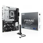 Tarjeta Madre ASUS PRIME Z890-P WIFI / ATX / LGA1851 / 192GB X4 DDR5 8666Mhz, XMP / X4 SATA / X1 M.2 PCIe 5.0 x4, X3 M.2 PCIe 4.0 x4 / HDMI, DP, USB, USB-C, 3.5 MM / Wi-Fi 7 / BIOS Flashback / Aura Sync / Blanco