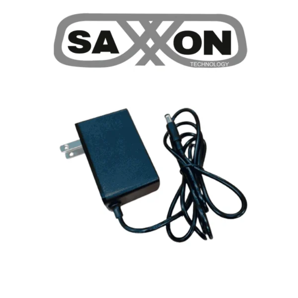 Fuente de Poder Regulada SAXXON / 12V / 2 000 A / Macho / Ideal Para Equipos CCTV / Cable 1.20 M / Negro - Image 1