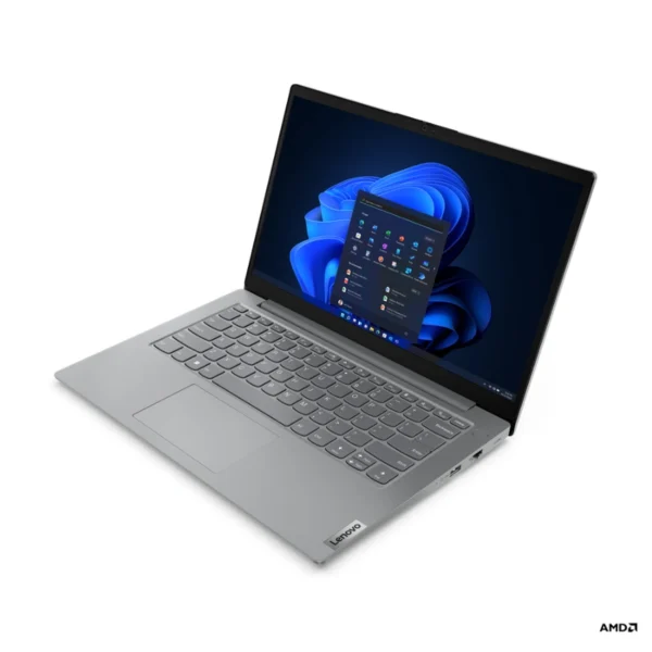 Laptop Lenovo V14 G4 AMN / 14″ FHD / AMD Ryzen 5 7520U 2.80GHz / Memoria RAM 16GB DDR5 5500MHz / 512GB SSD M.2 NVMe / USB-C, HDMI, RJ45, 3.5 MM / Windows 11 Pro 64 / Español / Color Gris - Image 4