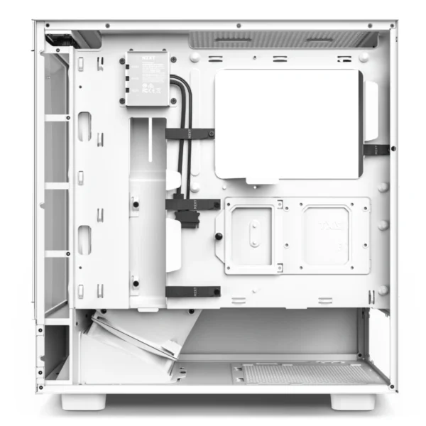 Gabinete NZXT H5 Elite / ATX / Incluye 2 Ventiladores RGB + 1 Normal / Cristal Templado / USB 3.2, 3.5 mm / Blanco - Image 6