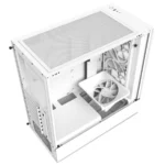 Gabinete NZXT H5 Elite / ATX / Incluye 2 Ventiladores RGB + 1 Normal / Cristal Templado / USB 3.2, 3.5 mm / Blanco - Image 4