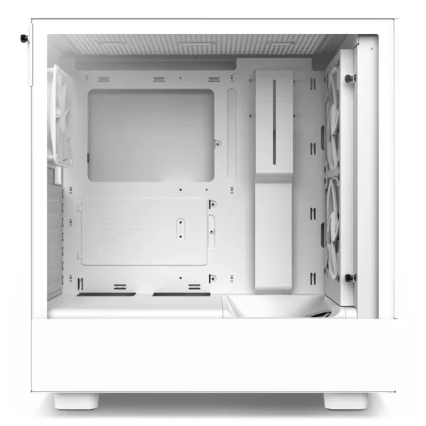 Gabinete NZXT H5 Flow / ATX / 2 Ventiladores Incluidos / Cristal Templado / USB 3.2, 3.5 mm / Frontal Perforado Para Alto Flujo De Aire / Blanco - Image 6