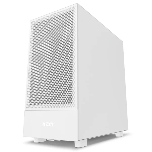 Gabinete NZXT H5 Flow / ATX / 2 Ventiladores Incluidos / Cristal Templado / USB 3.2, 3.5 mm / Frontal Perforado Para Alto Flujo De Aire / Blanco - Image 2