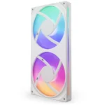 Kit 2 Ventiladores NZXT F280 RGB Core / 140mm / 500-2200 RPM / 98.61 CFM / 34,5 dbA / PWM De 8 Pines / Blanco