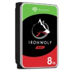 Disco Duro Interno Para NAS SEAGATE IRONWOLF / 8TB / 3.5” / SATA 6 Gbit/S / 7200 Rpm / 256 Mb Caché / 1-8 Bahías / 210 MB/s Transferencia / 7.8 W