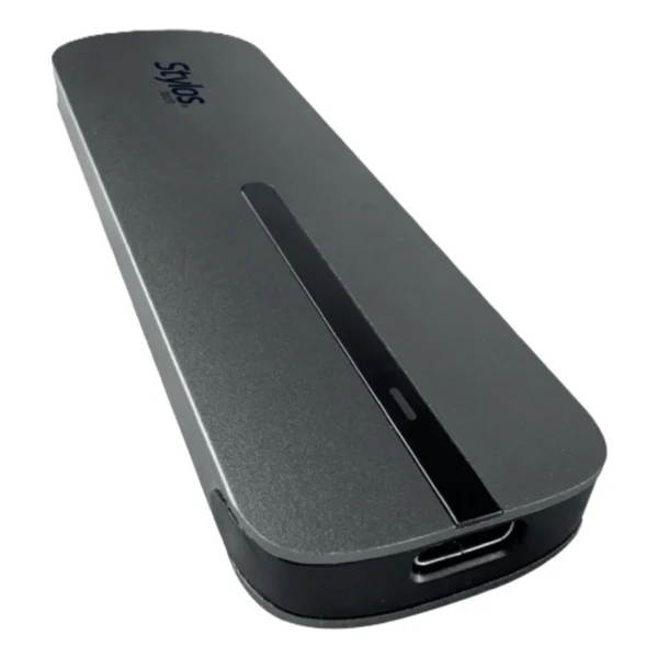 Carcasa Externa STYLOS Para Ssd ENCNV / Interfaz Tipo C / Para SSD M.2 NVMe Tipo C3.2 / Gris - Image 1
