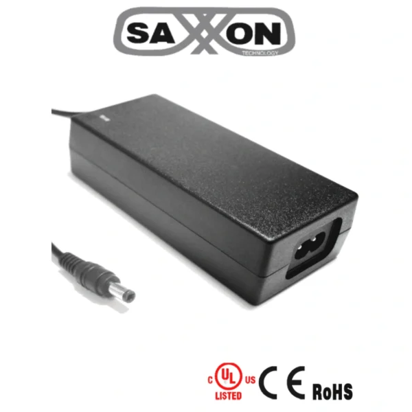 Fuente de Poder Regulada SAXXON PSU1204-D / 12VDC / 4.1Amp / Ideal Para Equipos CCTV / Cable 1.20 M / Negro - Image 1