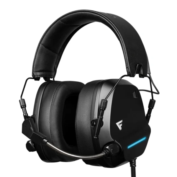 Diadema GAME FACTOR HSG550 / Alámbrico / USB / Con Micrófono / Super Bass / Control Volumen / Cable Redondo 2.3 M / Color Negro - Image 1