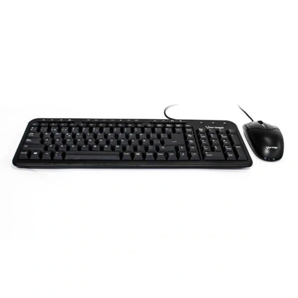 Kit De Teclado Y Mouse VORAGO KM-105 / Membrana / Alámbrico / USB / Cable 1.5m / Teclas Multimedia / 1000Dpi / 2 Botones / Español / Negro - Image 2