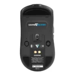 Mouse GAME FACTOR MOW800 RGB / Inalámbrico / 26 000 Dpi / USB, Bluetooth, 2.4 GHz / Sensor Pixart 3395 / Base Magnética / Negro - Image 3