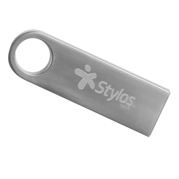 Memoria USB STYLOS STMUSB5B / 128GB / Interfaz 2.0 / Soporta 3.0 / Sin Tapa / Material Metálico - Image 1
