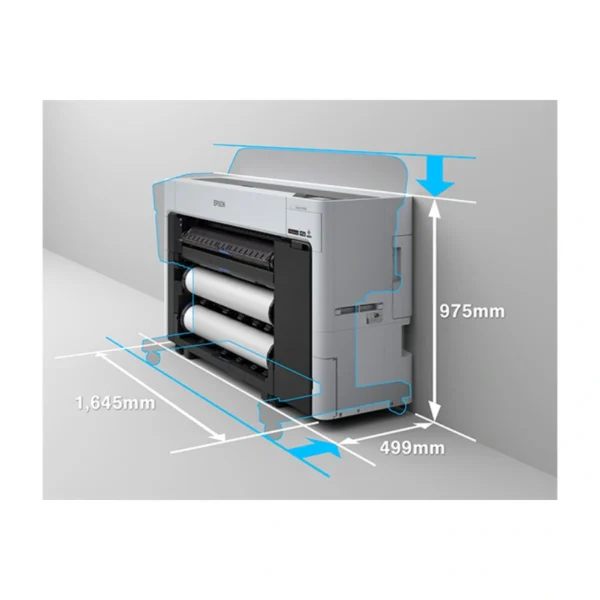 Impresora SureColor EPSON T5770DR / Cabezal de Impresión / Formato Ancho de 36” / 2400 x 1200 dpi / USB 3.0, Ethernet, Wifi / Pantalla LCD 4.3" / Blanco-Negro - Image 8