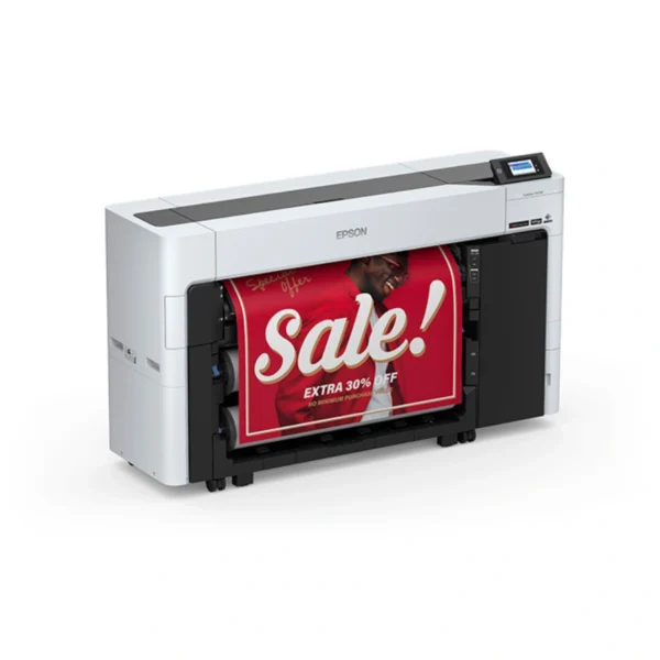 Impresora SureColor EPSON T5770DR / Cabezal de Impresión / Formato Ancho de 36” / 2400 x 1200 dpi / USB 3.0, Ethernet, Wifi / Pantalla LCD 4.3" / Blanco-Negro - Image 3