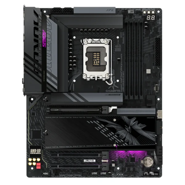 Tarjeta Madre GIGABYTE Z890 AORUS ELITE WIFI7 / ATX / Intel LGA1851 / 256 GB X4 DDR5 9200 MHz / 2 ranuras PCI Express x16 / X4 SATA / HDMI, USB, USB-C, 3.5 MM, RJ-45 / Negro - Image 1