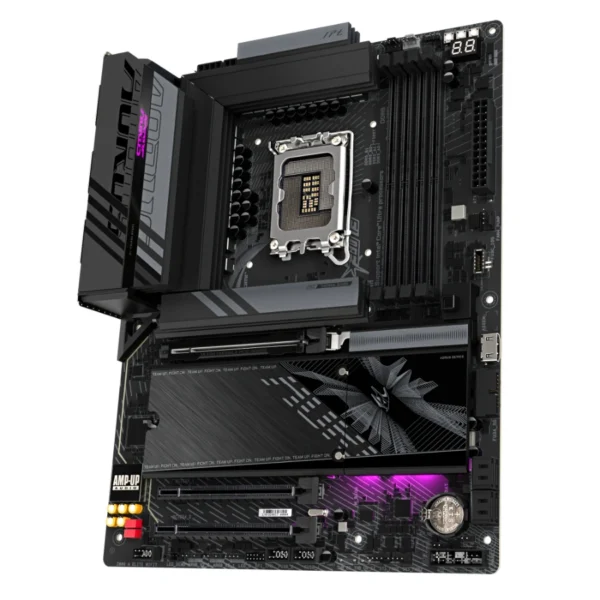 Tarjeta Madre GIGABYTE Z890 AORUS ELITE WIFI7 / ATX / Intel LGA1851 / 256 GB X4 DDR5 9200 MHz / 2 ranuras PCI Express x16 / X4 SATA / HDMI, USB, USB-C, 3.5 MM, RJ-45 / Negro - Image 3