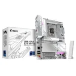 Tarjeta Madre GIGABYTE Z890 AORUS ELITE WIFI7 HIELO / ATX / Intel LGA1851 / 256 GB X4 DDR5 9200 MHz, XMP / 2 ranuras PCI Express x16 / HDMI, DP, USB, USB-C, 3.5 MM, RJ-45 / Blanco - Image 5