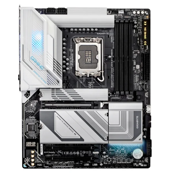 Tarjeta Madre GIGABYTE Z890 GAMING X WIFI7 / ATX / Intel LGA1851 / 256 GB X4 DDR5 9200 MHz / 2 ranuras PCI Express x16 / X4 SATA / HDMI, DP, USB, USB-C, 3.5 MM, RJ-45 / Negro - Image 1