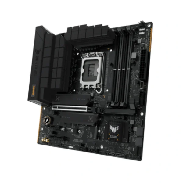 Tarjeta Madre ASUS TUF GAMING B760M-PLUS WIFI II / Micro-ATX / Intel LGA1700 / X4 DIMM Máx. 192 GB DDR5 7800 MHz / 1 Ranura PCIe 5.0 x 16 / HDMI, USB 2.0, 3.5 MM, RJ-45, DP - Image 2