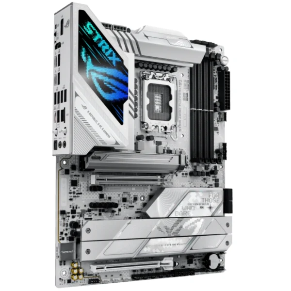 Tarjeta Madre ASUS ROG STRIX Z890-A GAMING WIFI / ATX / Intel LGA1851 / 192 GB X4 DDR5, XMP / SATA / HDMI, DP, USB, USB-C, 3.5 MM, RJ-45 / Blanco - Image 4