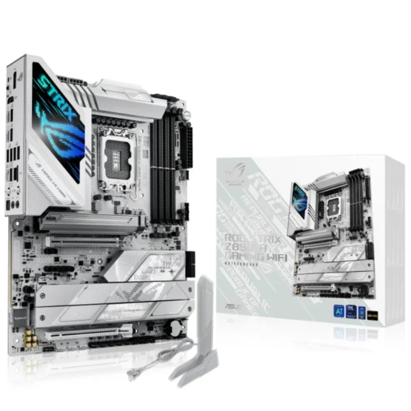 Tarjeta Madre ASUS ROG STRIX Z890-A GAMING WIFI / ATX / Intel LGA1851 / 192 GB X4 DDR5, XMP / SATA / HDMI, DP, USB, USB-C, 3.5 MM, RJ-45 / Blanco - Image 8