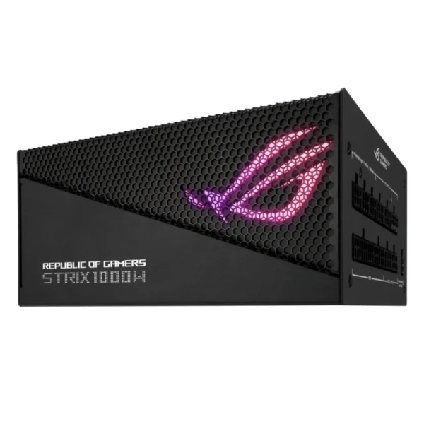 Fuente de Poder ASUS ROG STRIX Gold Aura Edition / 80 PLUS Gold / CPU 4+4 Pines, X5 SATA, X4 PCI-E 16 pines / 180mm / Aura Sync / Negro - Image 4
