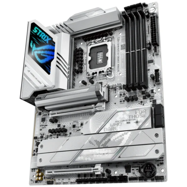 Tarjeta Madre ASUS ROG STRIX Z890-A GAMING WIFI / ATX / Intel LGA1851 / 192 GB X4 DDR5, XMP / SATA / HDMI, DP, USB, USB-C, 3.5 MM, RJ-45 / Blanco - Image 5