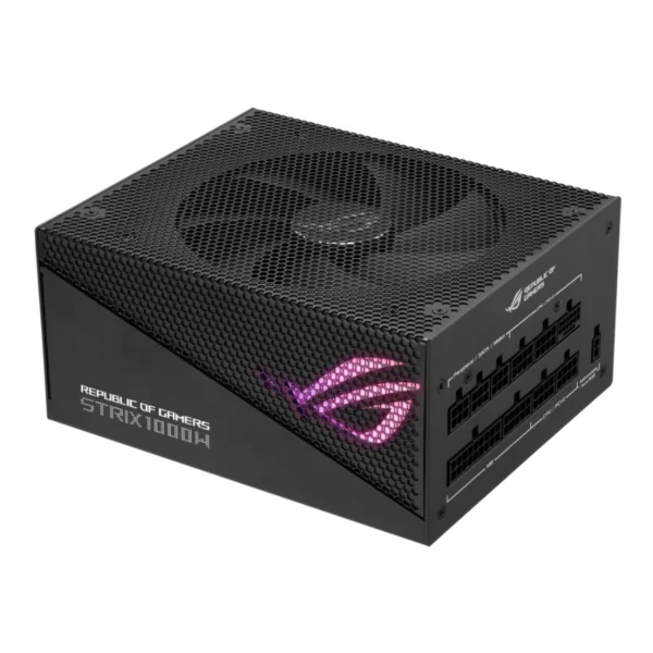 Fuente de Poder ASUS ROG STRIX Gold Aura Edition / 80 PLUS Gold / CPU 4+4 Pines, X5 SATA, X4 PCI-E 16 pines / 180mm / Aura Sync / Negro - Image 2