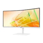 Monitor Samsung Profesional Curvo LS34C650 / 34" / 3440 x 1440 UWQHD / 100Hz / Panel VA / 5MS / Con Altavoces / AMD Freesync / HDR10 / HDMI, Display Port / Blanco - Image 2