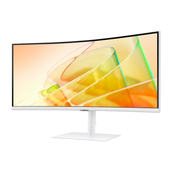 Monitor Samsung Profesional Curvo LS34C650 / 34" / 3440 x 1440 UWQHD / 100Hz / Panel VA / 5MS / Con Altavoces / AMD Freesync / HDR10 / HDMI, Display Port / Blanco - Image 2