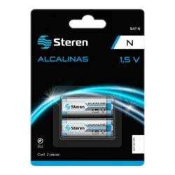 Baterías Alcalinas STEREN BAT-N / Tipo "N" / Paquete 2 Baterías / 1.5 V / 250 mAh / No Recargables / Múltiples Usos